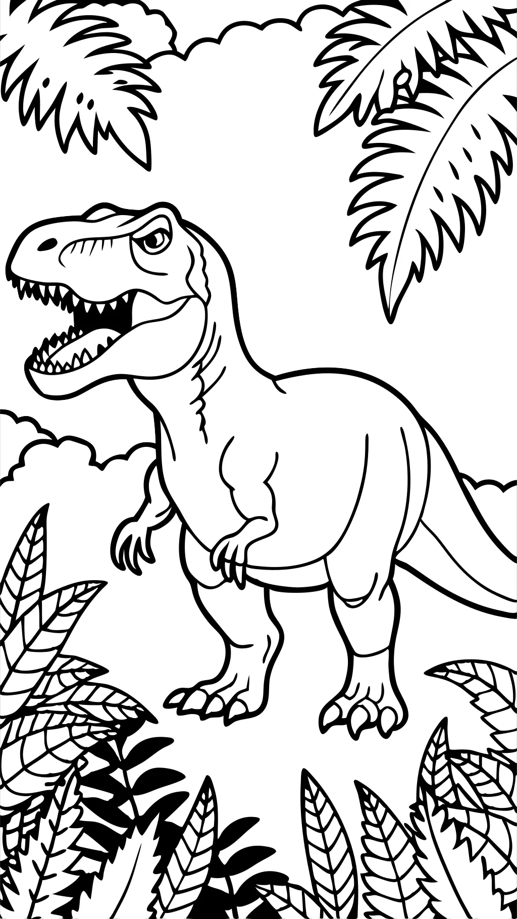 Jurassic World T Rex Coloring